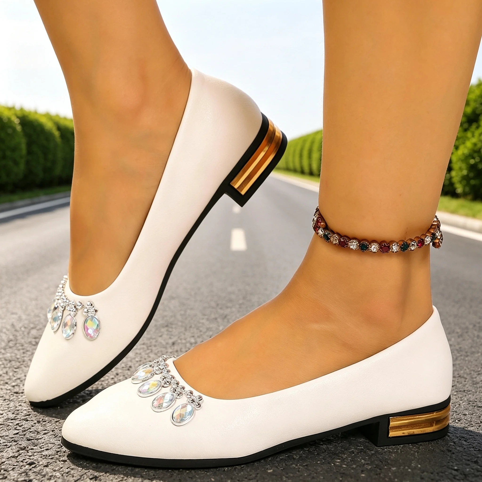 Women Shoes Loafers - Women Flats Pointed Toe Ballet Shoes