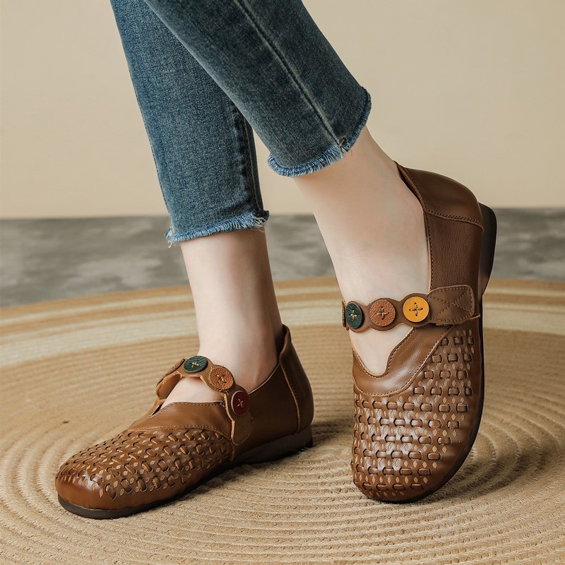 Women Genuine Leather Mary Jan - огляд і ціна Women'S Shoes Hands Free