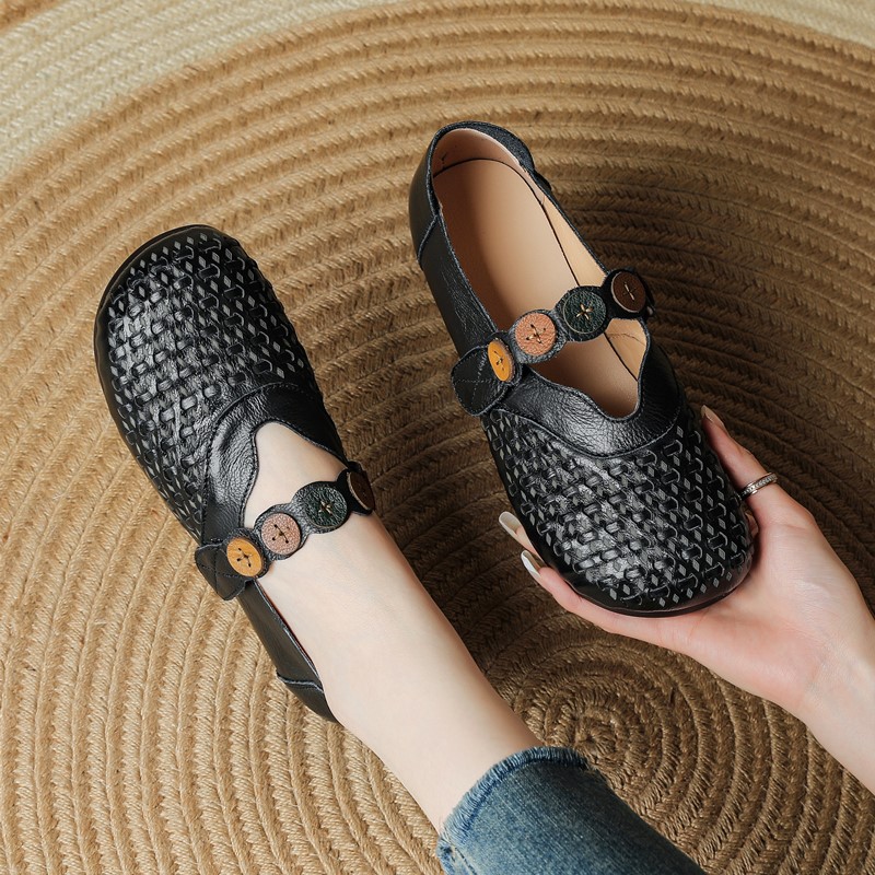 Women Genuine Leather Mary Jan - огляд і ціна Women'S Shoes Hands Free
