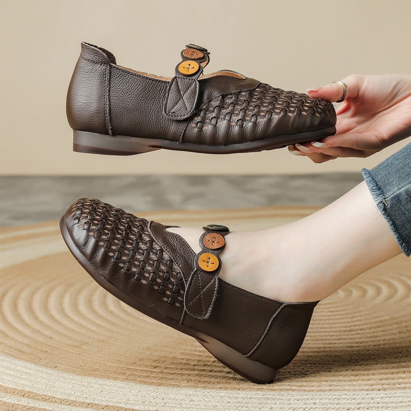 Women Genuine Leather Mary Jan - огляд і ціна Women'S Shoes Hands Free