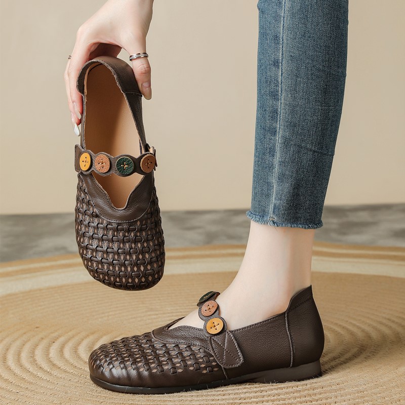 Women Genuine Leather Mary Jan - огляд і ціна Women'S Shoes Hands Free