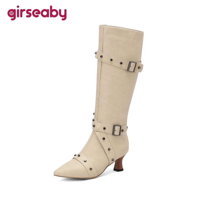 Girseaby Ladies Knee Length Bo - огляд і ціна Wide Fit Heels