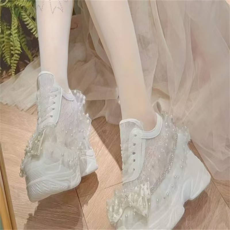 Thick bottom lace ribbon rhine - огляд і ціна Women'S Shoes Hands Free