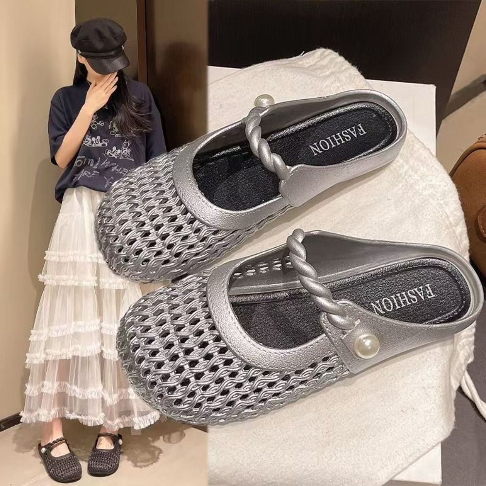 Breathable Baotou Half Slipper - огляд і ціна Women'S Shoes Hands Free