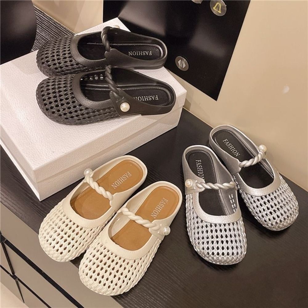 Breathable Baotou Half Slipper - огляд і ціна Women'S Shoes Hands Free