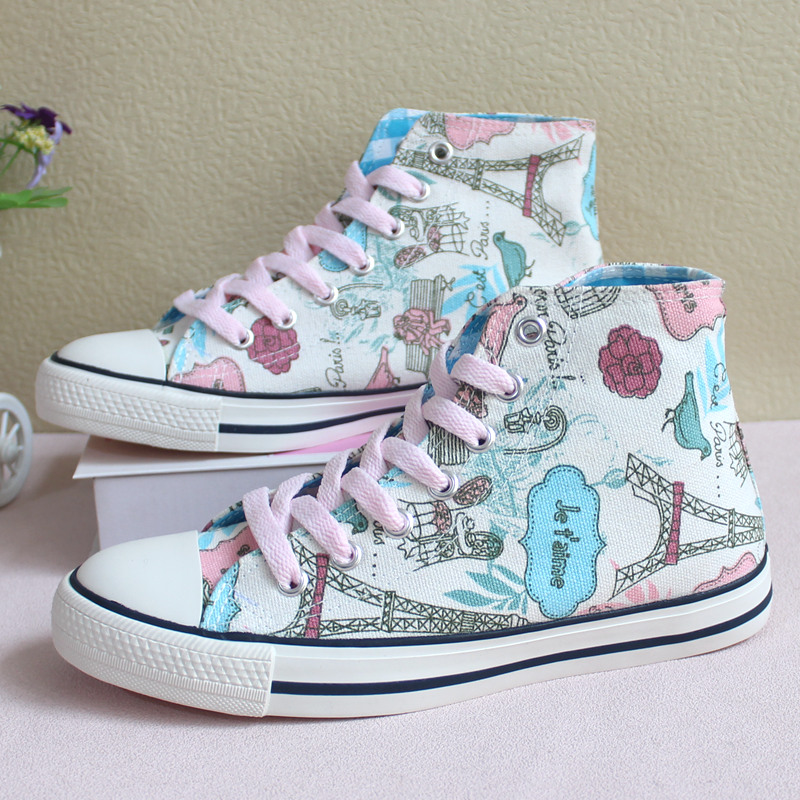 Cartoon Hand-painted New High  - огляд і ціна Women'S Shoes Hands Free
