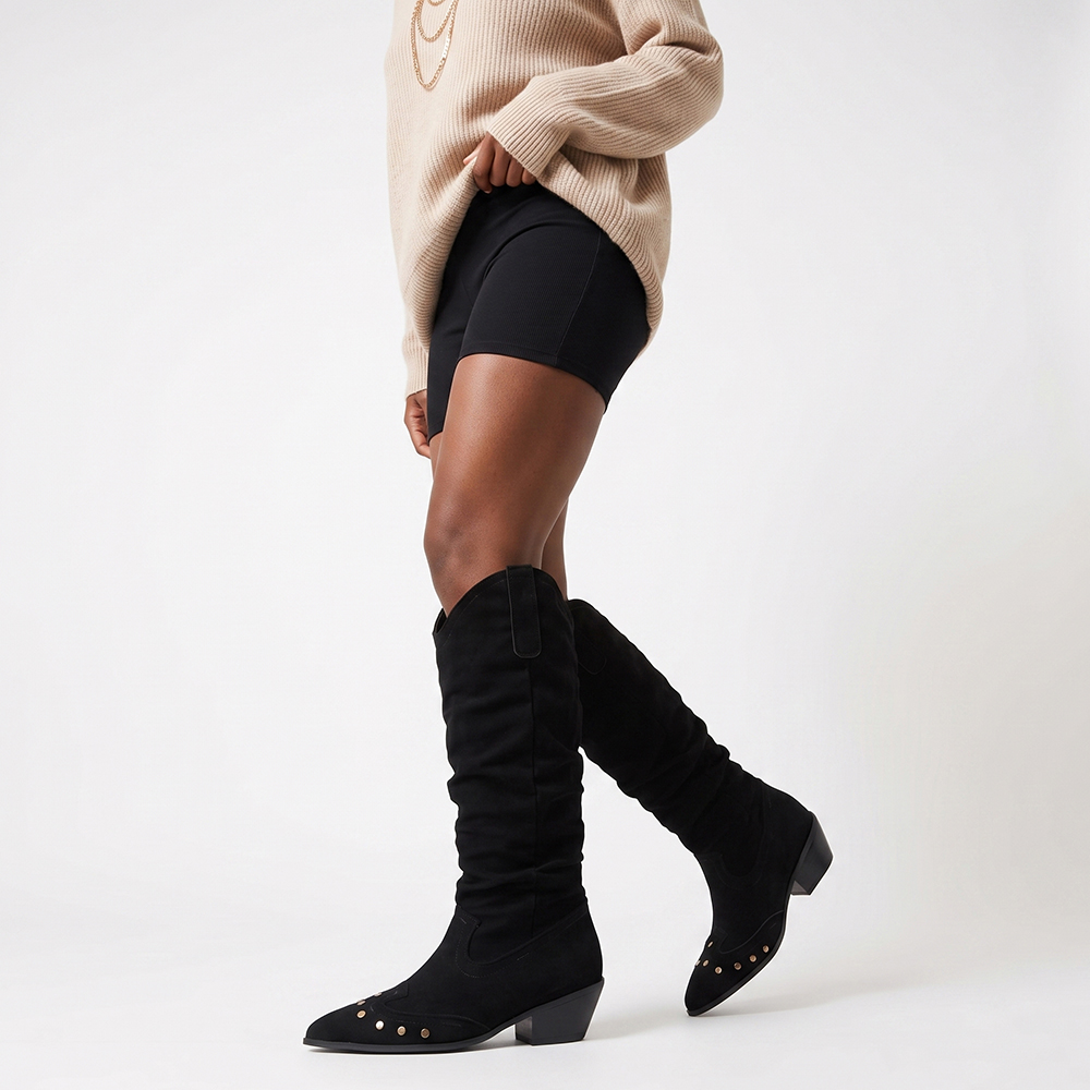 2026 Winter Slouch Women Knee  - огляд і ціна Wide Fit Heels