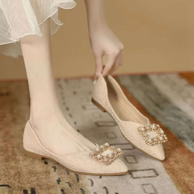Ladies Footwear Champagne Squa - огляд і ціна Women Shoes Quick Delivery