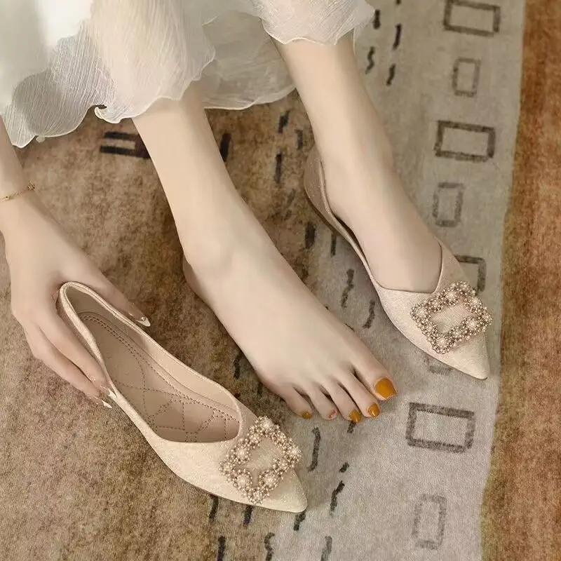 Ladies Footwear Champagne Squa - огляд і ціна Women Shoes Quick Delivery