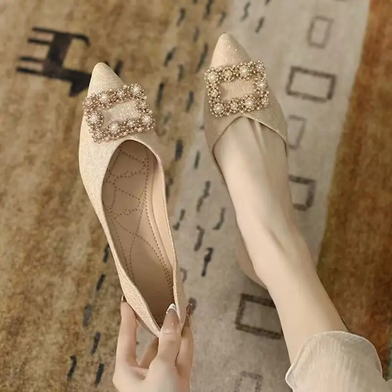 Ladies Footwear Champagne Squa - огляд і ціна Women Shoes Quick Delivery