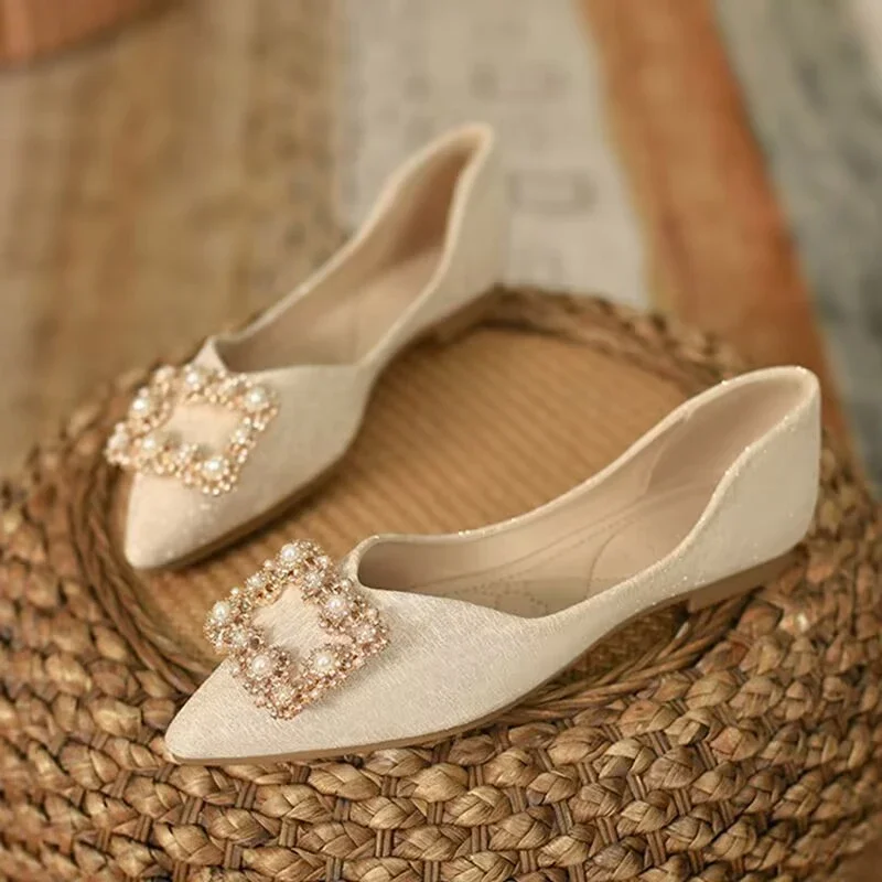 Ladies Footwear Champagne Squa - огляд і ціна Women Shoes Quick Delivery